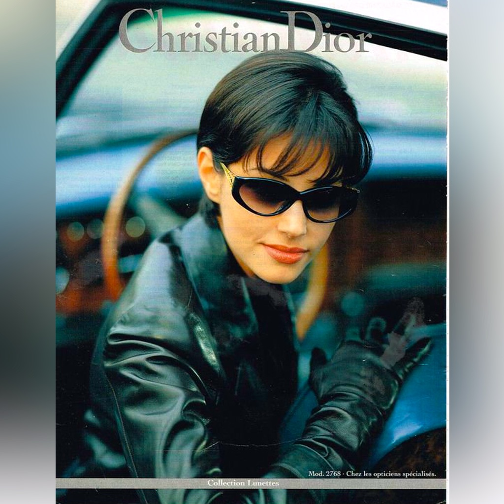 Christian Dior 2768 Vintage 1980s Oval Tortoise Frame Gold Cannage Sunglasses
